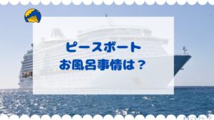 ピースボートでのお風呂事情は?浴室設備と持参すべきアイテムリスト